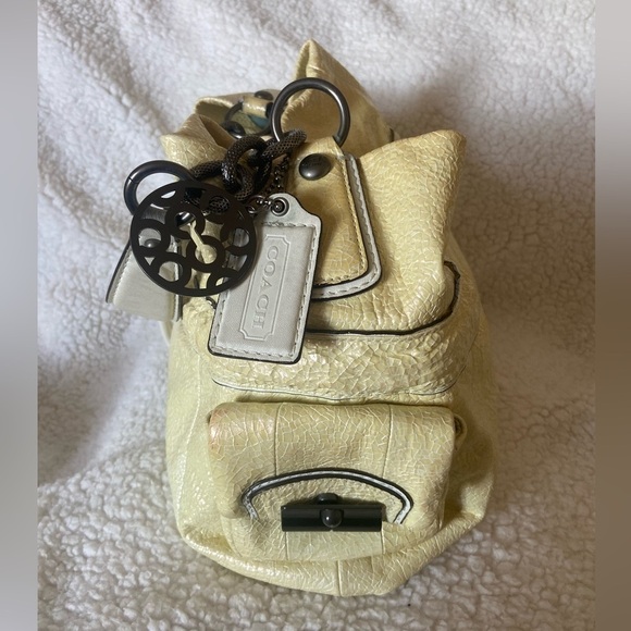 COACH SHOULDER BAG IN LUSCIOUS CRÈME BRÛLÉE SOFT LEATHER $250 MSRP - Picture 7 of 11